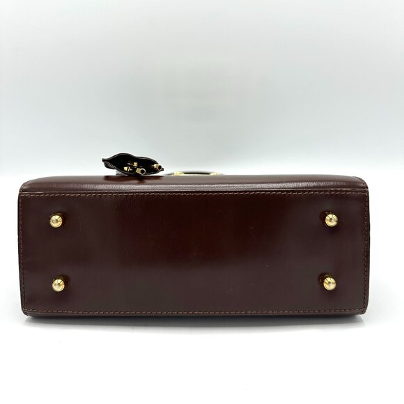 Gucci Brown GHW Top Handle w/Strap - Picture 5 of 9